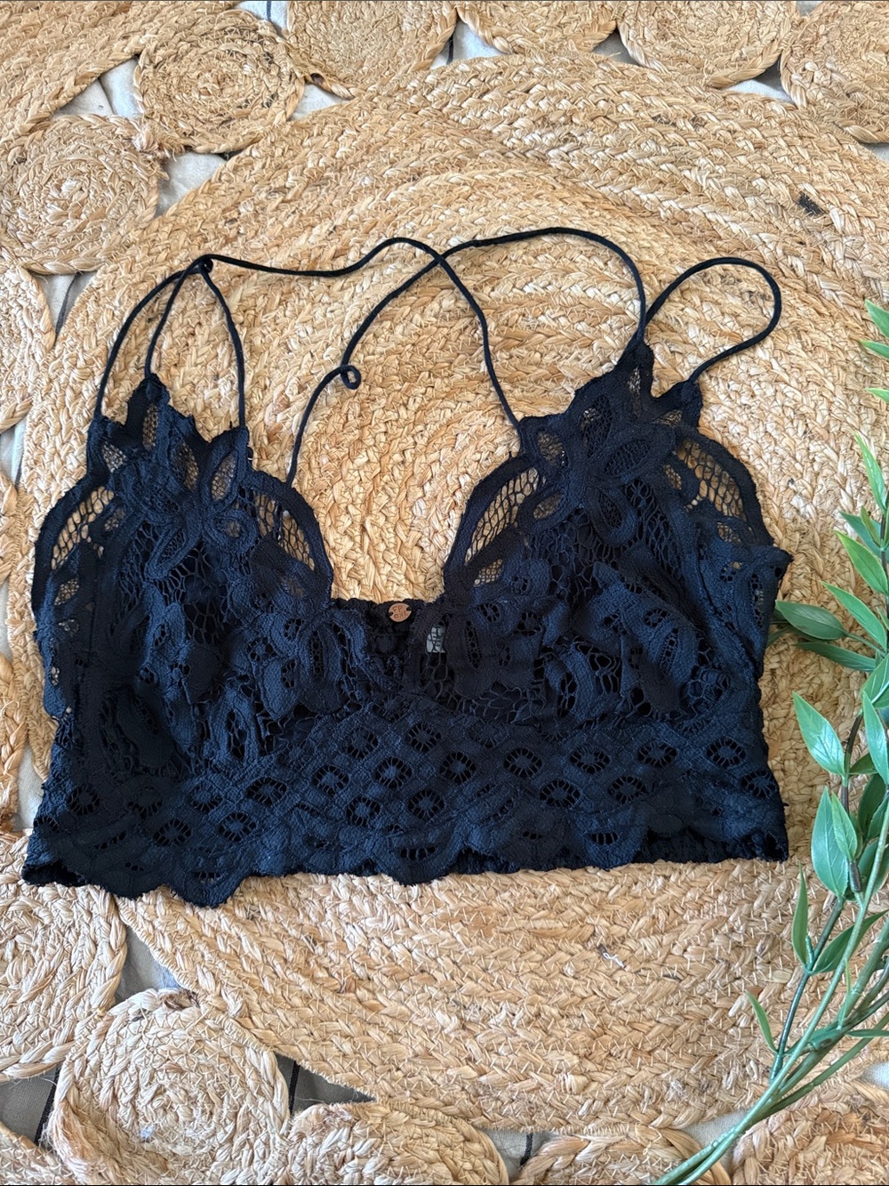 Free people Lace Black Adella Bralette. Unpadded. M